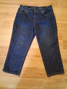 The Limited 312 Dark Blue Women's Straight-Leg Cropped Jeans